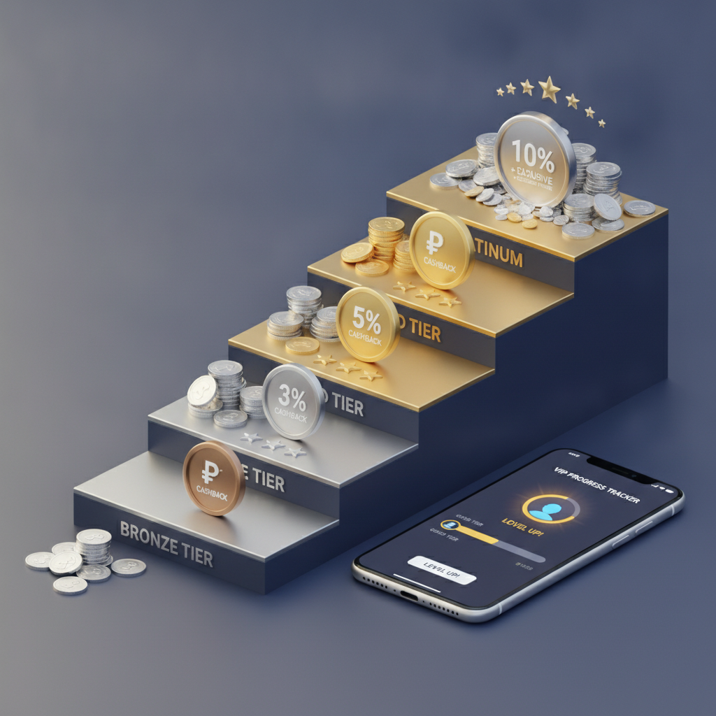 Illustration: VM Supreme VIP Program: Tier Benefits, Rakeback and Cashback Boosts Compared